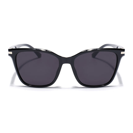 Eyejack Square Sunglasses for Men & Women (Black Lens | Black Frame - 90161CL770)