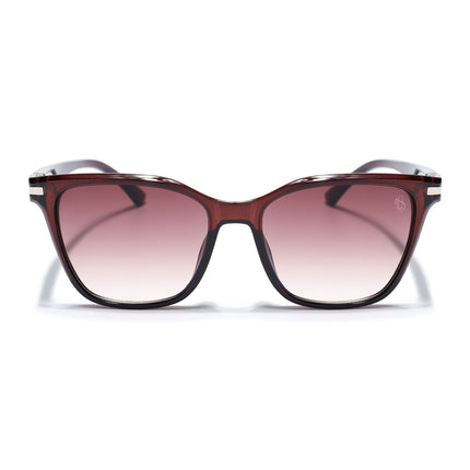 Eyejack Square Sunglasses for Men & Women (Brown & Clear Lens | Brown Frame - 90161CL771)