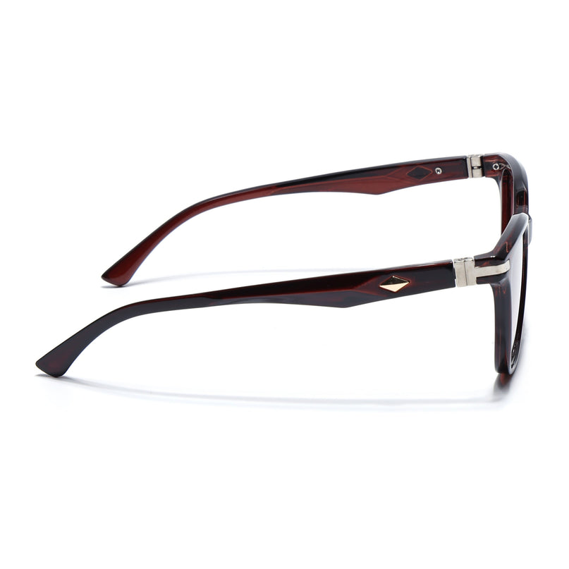 Eyejack Square Sunglasses for Men & Women (Brown & Clear Lens | Brown Frame - 90161CL771)