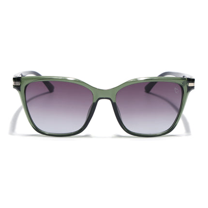Eyejack Square Sunglasses for Men & Women (Grey & Clear Lens | Olive Frame - 90161CL774)