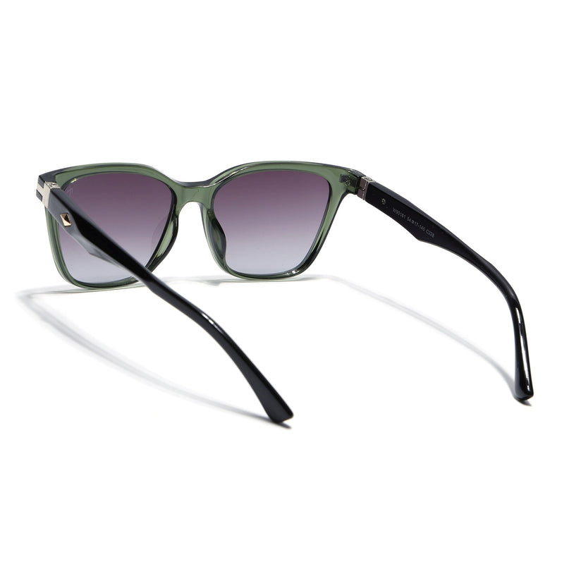Eyejack Square Sunglasses for Men & Women (Grey & Clear Lens | Olive Frame - 90161CL774)