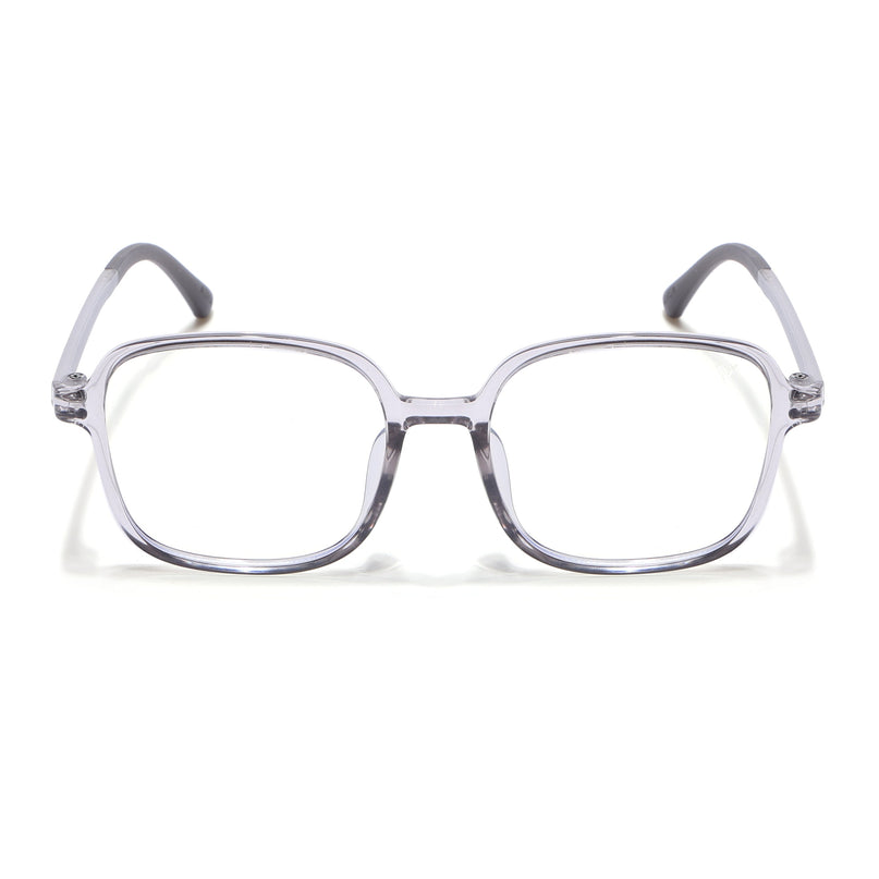 Voyage Air Grey Square Eyeglasses for Men & Women - MG4383-C5