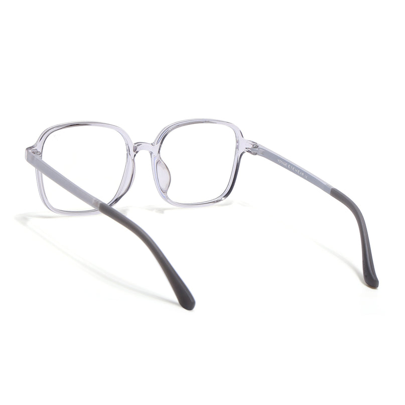 Voyage Air Grey Square Eyeglasses for Men & Women - MG4383-C5