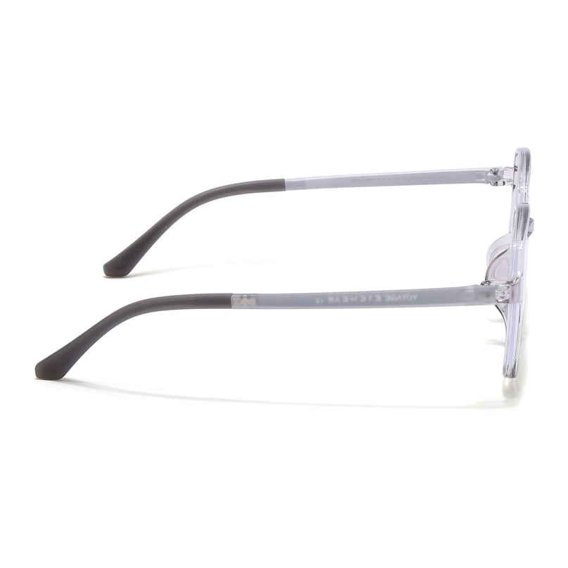Voyage Air Grey Square Eyeglasses for Men & Women - MG4383-C5