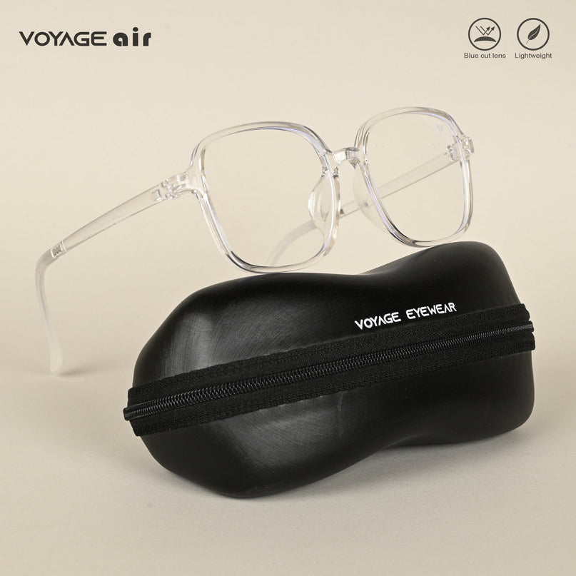 Voyage Air Transparent Square Eyeglasses for Men & Women - MG4384-C2