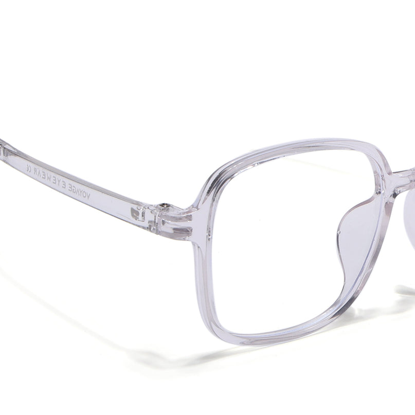 Voyage Air Transparent Square Eyeglasses for Men & Women - MG4384-C2