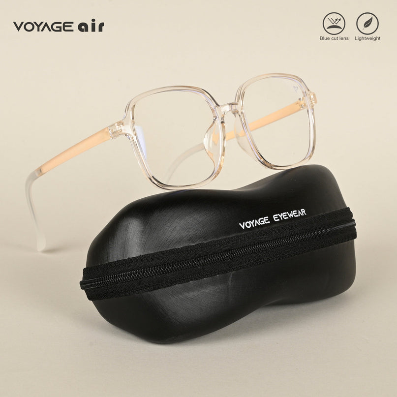 Voyage Air Nude Square Eyeglasses for Men & Women - MG4385-C3