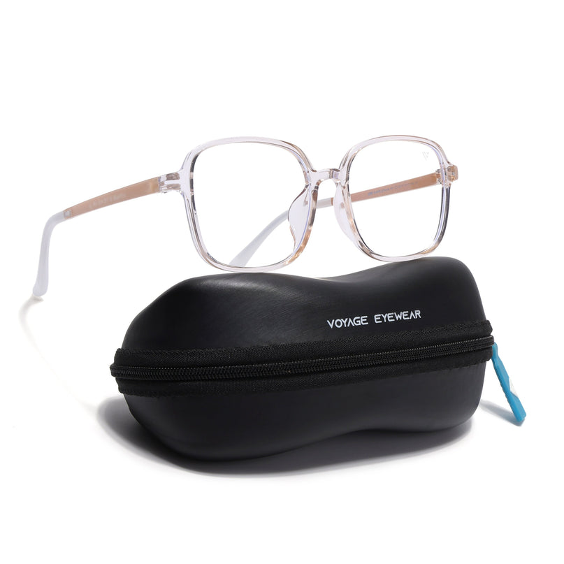 Voyage Air Nude Square Eyeglasses for Men & Women - MG4385-C3