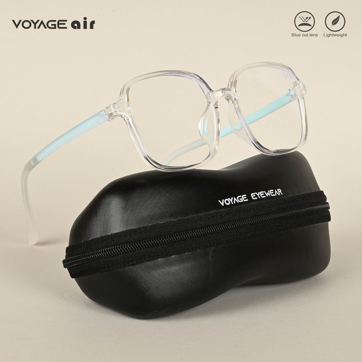 Voyage Air Transparent Square Eyeglasses for Men & Women - MG4386-C4