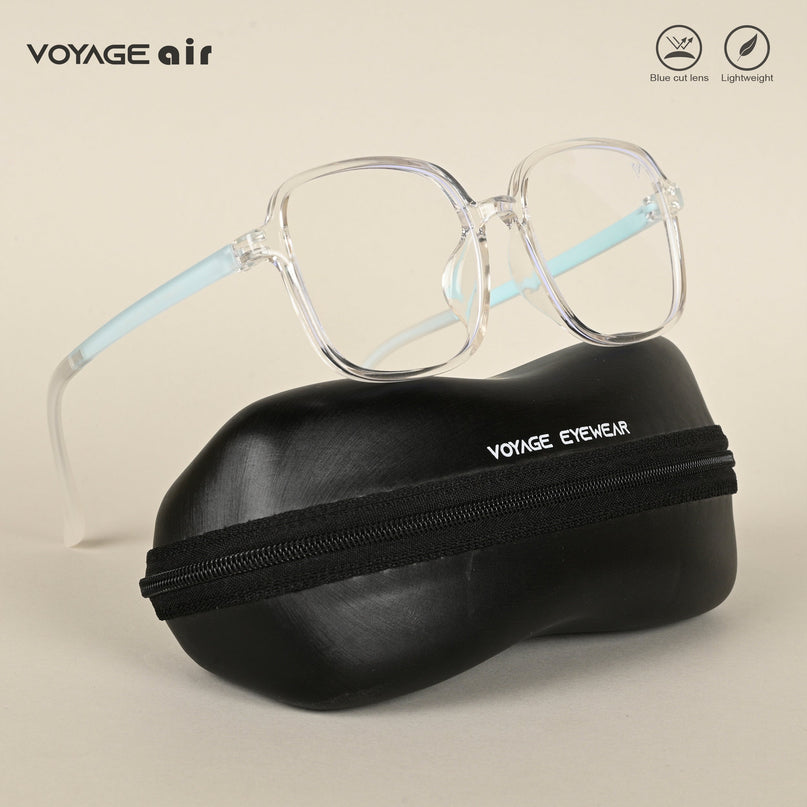 Voyage Air Transparent Square Eyeglasses for Men & Women - MG4386-C4