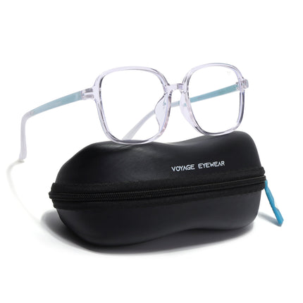 Voyage Air Transparent Square Eyeglasses for Men & Women - MG4386-C4
