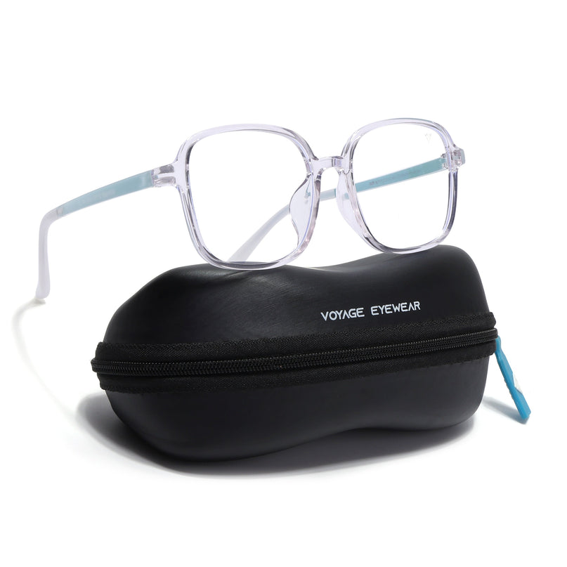 Voyage Air Transparent Square Eyeglasses for Men & Women - MG4386-C4