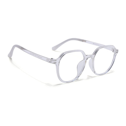 Voyage Air Transparent Round Eyeglasses for Men & Women - MG4389-C2