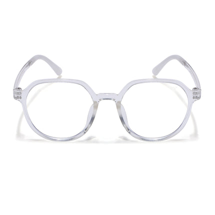 Voyage Air Transparent Round Eyeglasses for Men & Women - MG4389-C2