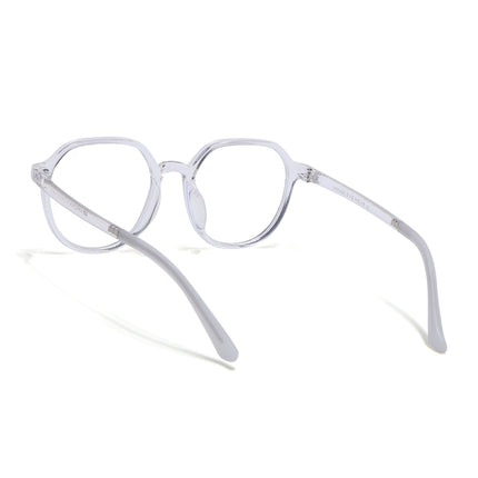 Voyage Air Transparent Round Eyeglasses for Men & Women - MG4389-C2