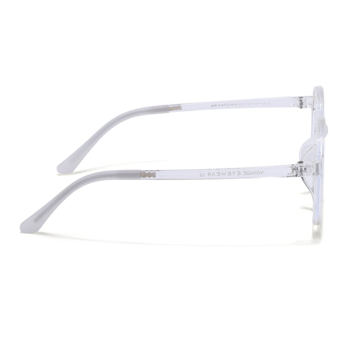 Voyage Air Transparent Round Eyeglasses for Men & Women - MG4389-C2