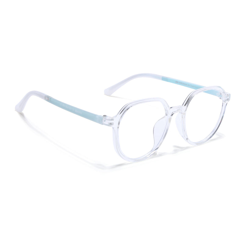 Voyage Air Transparent Round Eyeglasses for Men & Women - MG4391-C4