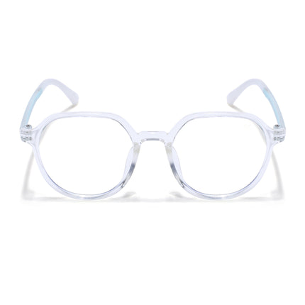 Voyage Air Transparent Round Eyeglasses for Men & Women - MG4391-C4