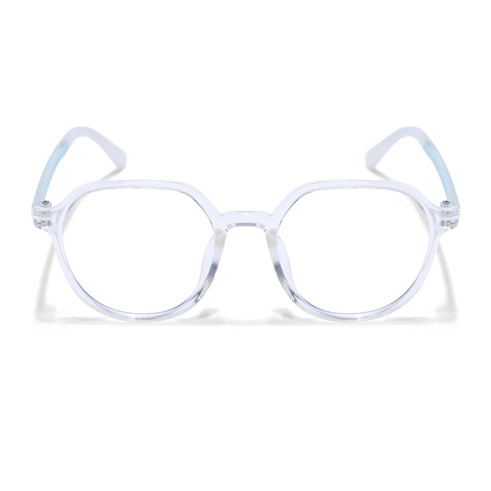 Voyage Air Transparent Round Eyeglasses for Men & Women - MG4391-C4