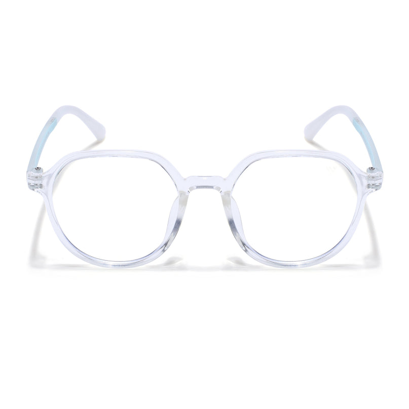 Voyage Air Transparent Round Eyeglasses for Men & Women - MG4391-C4