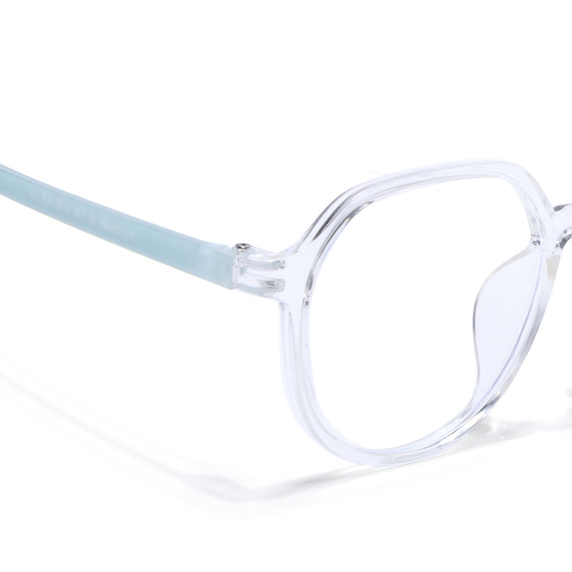 Voyage Air Transparent Round Eyeglasses for Men & Women - MG4391-C4