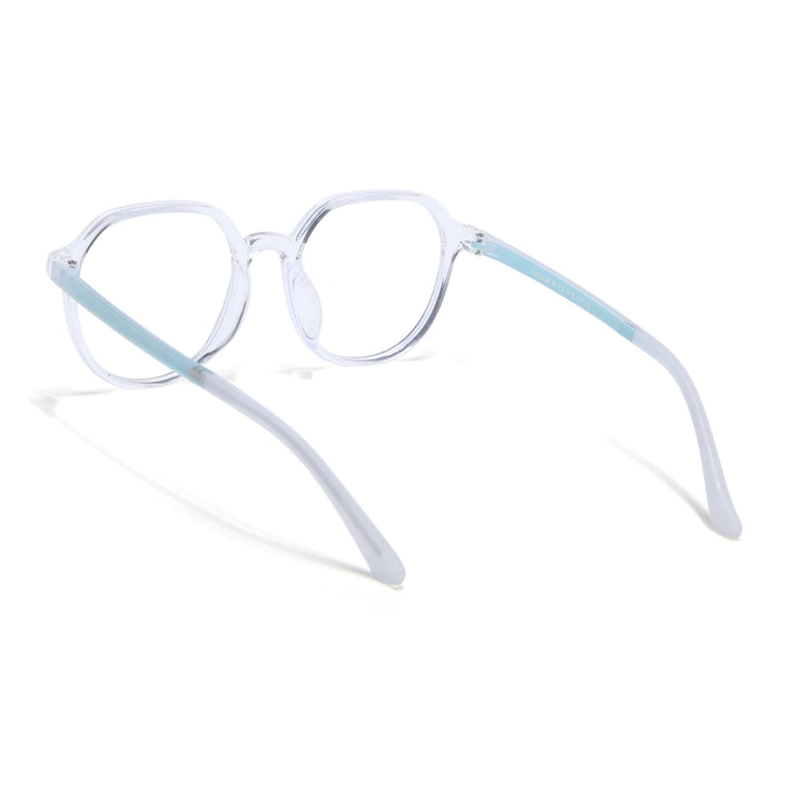 Voyage Air Transparent Round Eyeglasses for Men & Women - MG4391-C4