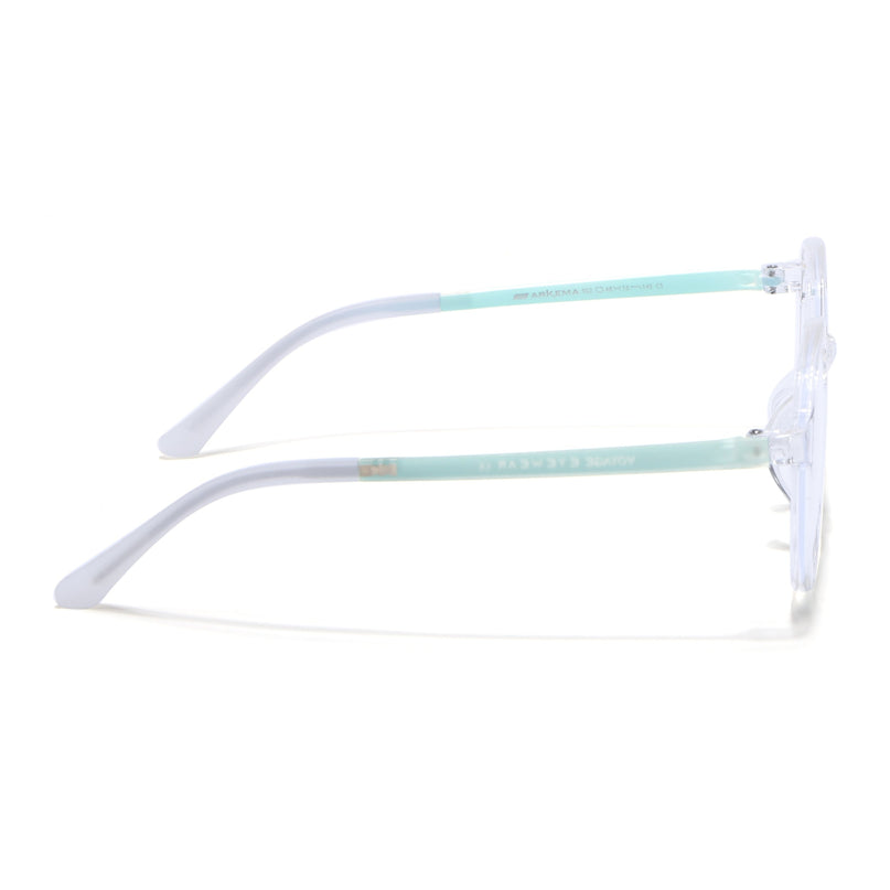 Voyage Air Transparent Round Eyeglasses for Men & Women - MG4391-C4