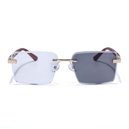 Eyejack Photochromic Golden Rimless Eyeglasses for Men & Women (90376FCL2511)