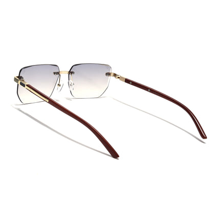Eyejack Photochromic Golden Rimless Sunglasses for Men & Women (90385CL2499)