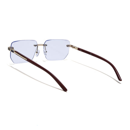 Eyejack Photochromic Golden Rimless Eyeglasses for Men & Women (90385FCL2501)