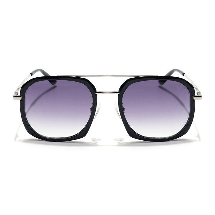 Voyage Select Wayfarer Sunglasses (Grey & Clear Lens | Black Frame - SLMG6112)