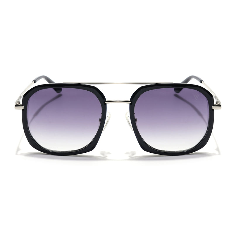 Voyage Select Wayfarer Sunglasses (Grey & Clear Lens | Black Frame - SLMG6112)