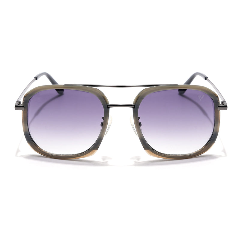 Voyage Select Wayfarer Sunglasses (Grey & Clear Lens | Grey Frame - SLMG6113)