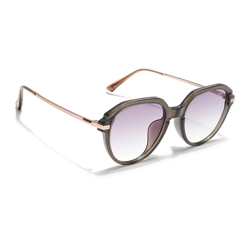 Voyage Select Round Sunglasses (Purple & Clear Lens | Olive Frame - SLMG6272)
