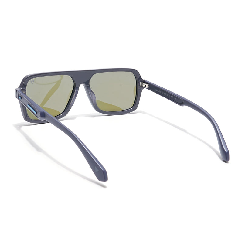 Voyage Select Square Polarized Sunglasses (Blue Lens | Grey Frame - SLPMG6205)