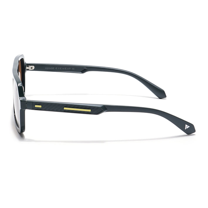 Voyage Select Square Polarized Sunglasses (Brown Lens | Dark Green Frame - SLPMG6206)