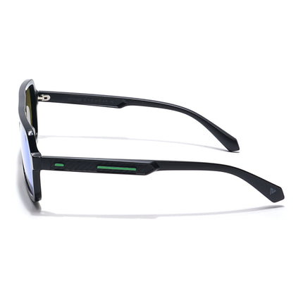 Voyage Select Square Polarized Sunglasses (Green Lens | Black Frame - SLPMG6207)