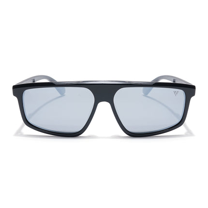 Voyage Select Rectangle Polarized Sunglasses (Grey Lens | Black Frame - SLPMG6200)