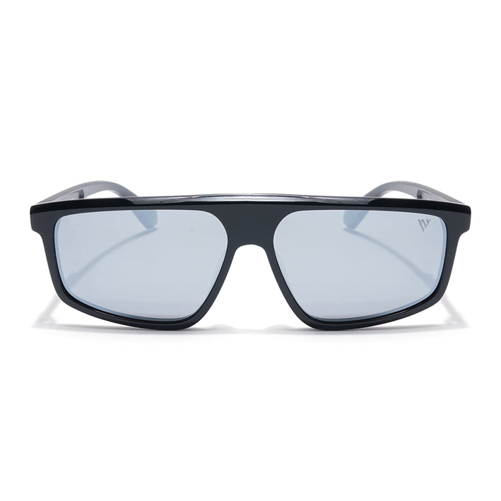 Voyage Select Rectangle Polarized Sunglasses (Grey Lens | Black Frame - SLPMG6200)
