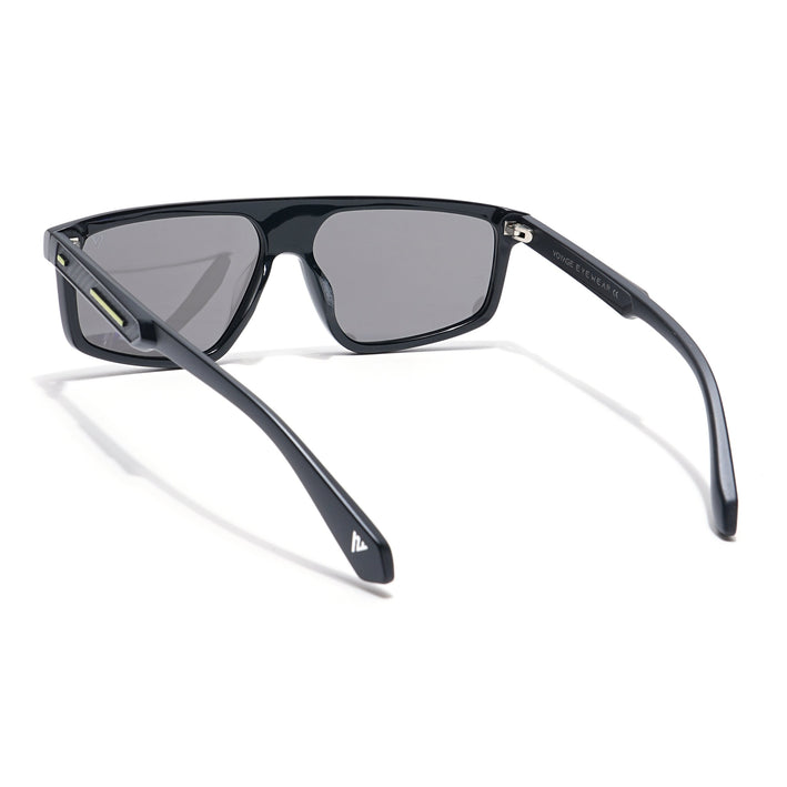 Voyage Select Rectangle Polarized Sunglasses (Grey Lens | Black Frame - SLPMG6200)