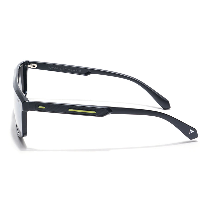 Voyage Select Rectangle Polarized Sunglasses (Grey Lens | Black Frame - SLPMG6200)