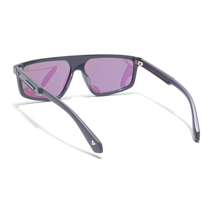Voyage Select Rectangle Polarized Sunglasses (Green Lens | Grey Frame - SLPMG6201)