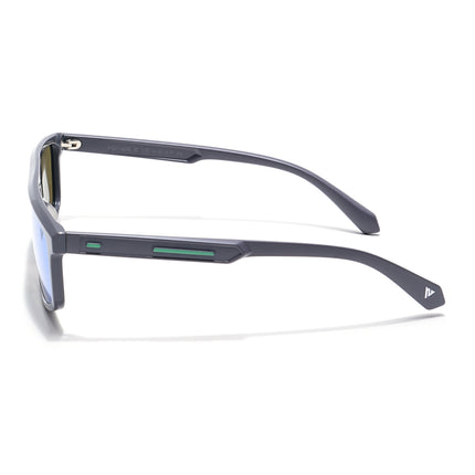 Voyage Select Rectangle Polarized Sunglasses (Green Lens | Grey Frame - SLPMG6201)