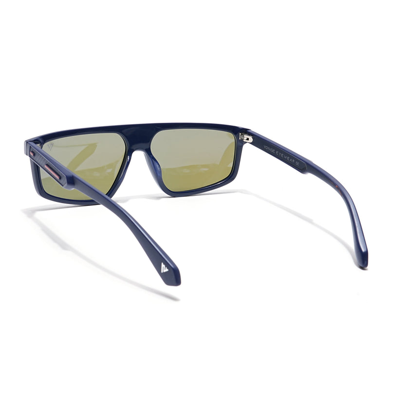 Voyage Select Rectangle Polarized Sunglasses (Blue Lens | Blue Frame - SLPMG6202)