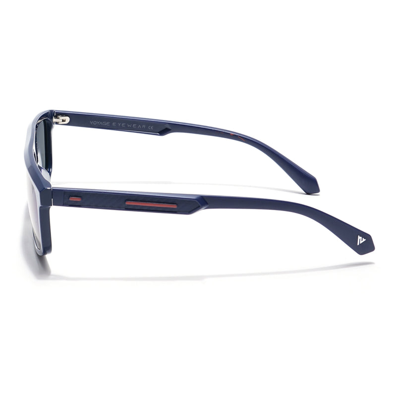 Voyage Select Rectangle Polarized Sunglasses (Blue Lens | Blue Frame - SLPMG6202)