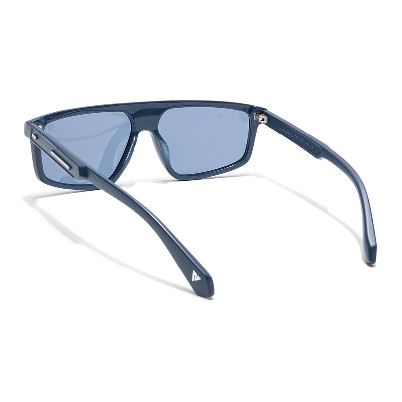 Voyage Select Rectangle Polarized Sunglasses (Blue Lens | Navy Blue Frame - SLPMG6203)