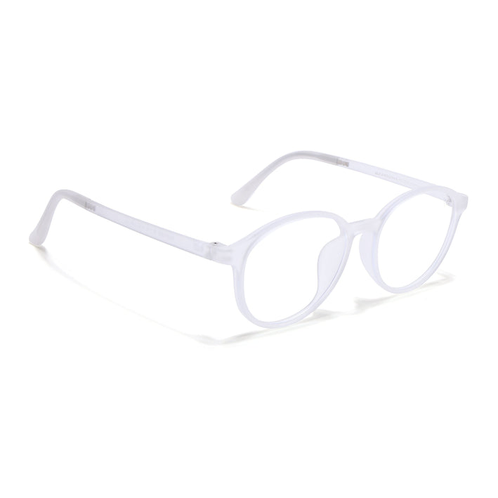 Voyage Air Transparent Round Eyeglasses for Men & Women - MG4378-C5