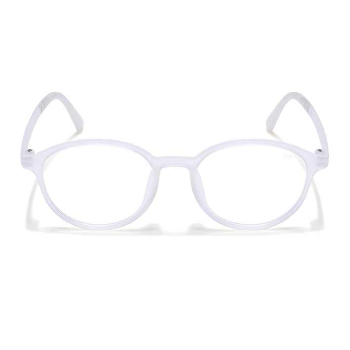 Voyage Air Transparent Round Eyeglasses for Men & Women - MG4378-C5