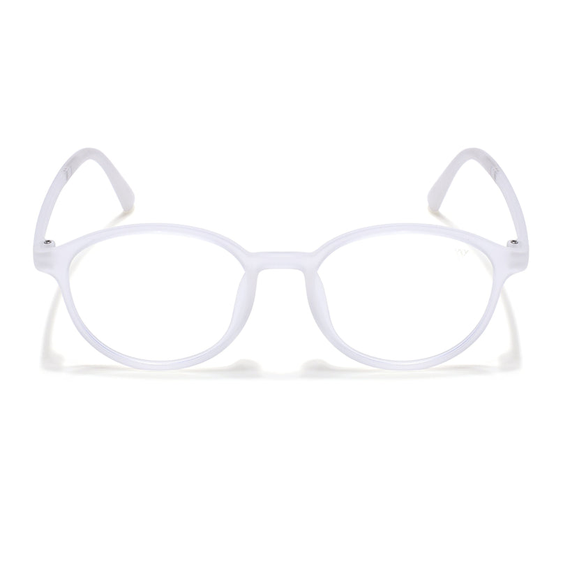 Voyage Air Transparent Round Eyeglasses for Men & Women - MG4378-C5