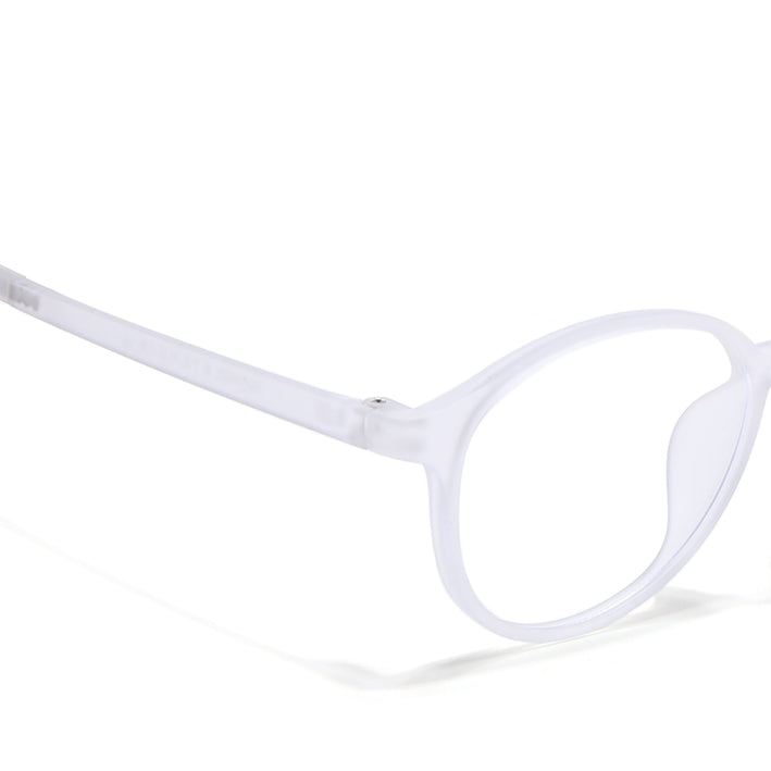 Voyage Air Transparent Round Eyeglasses for Men & Women - MG4378-C5